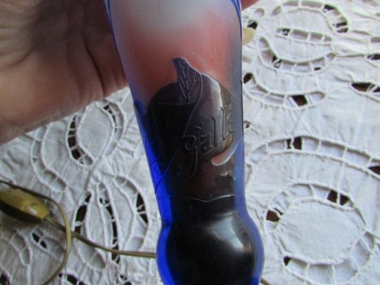 エミールガレ Emile galle 朝顔文様 ランプ