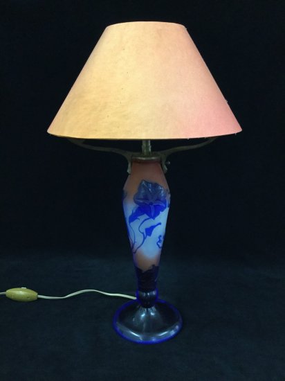 エミールガレ Emile galle 朝顔文様 ランプ