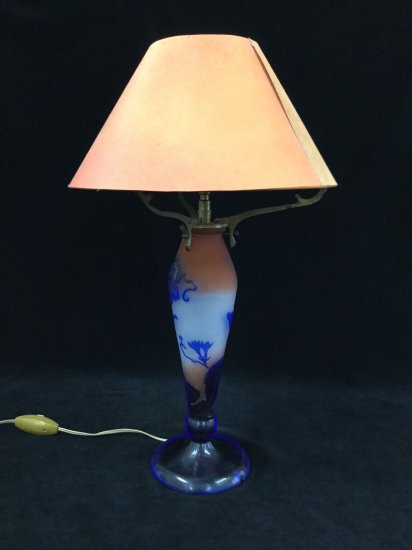 エミールガレ Emile galle 朝顔文様 ランプ