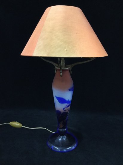 エミールガレ Emile galle 朝顔文様 ランプ