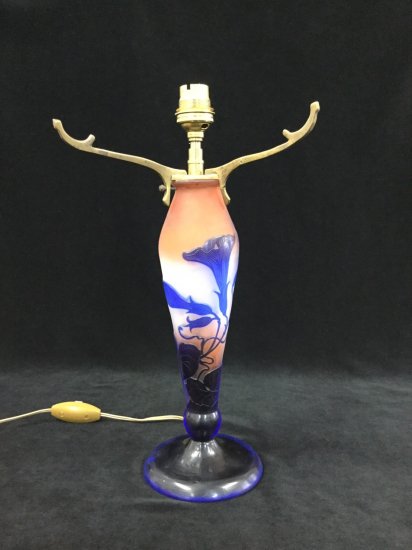 エミールガレ Emile galle 朝顔文様 ランプ