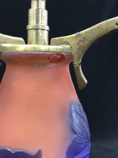 エミールガレ Emile galle 朝顔文様 ランプ