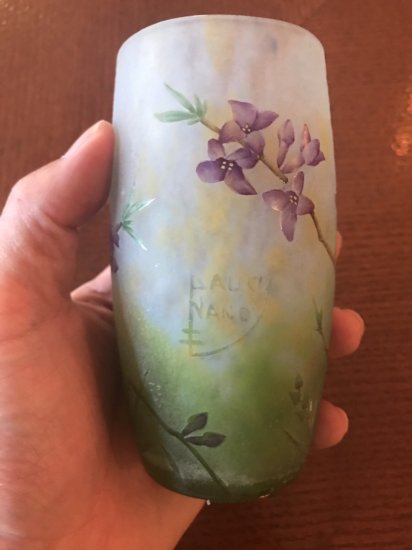 ドームナンシー Daum Nancy ジンチョウゲの花のタンブラー花瓶