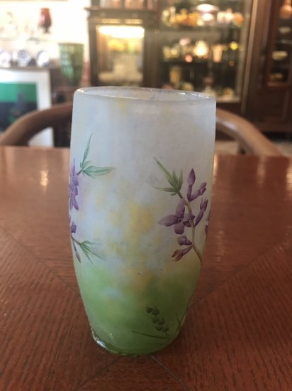 ドームナンシー Daum Nancy ジンチョウゲの花のタンブラー花瓶