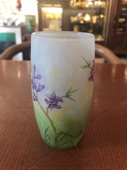 ドームナンシー Daum Nancy ジンチョウゲの花のタンブラー花瓶