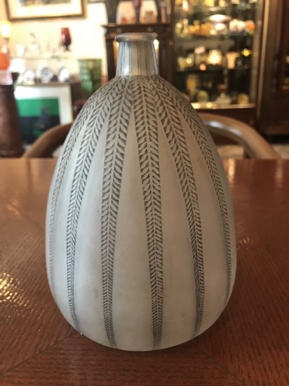 ルネ ラリック R.LALIQUE 艶消しガラス花瓶 Acacia「アカシア」