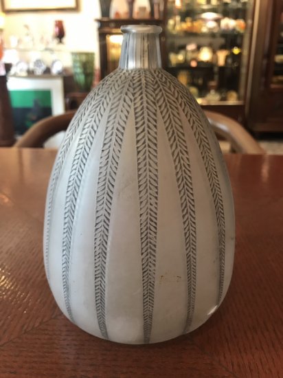 ルネ ラリック R.LALIQUE 艶消しガラス花瓶 Acacia「アカシア」