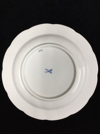 マイセン 最高峰『インドの華』レリーフ リッチグリーン トリオセット