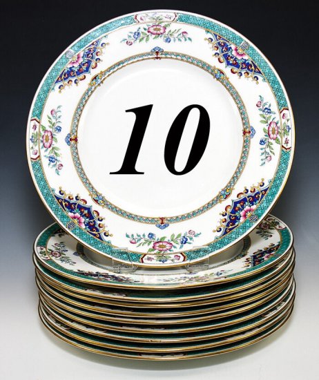 ミントン・伊万里・ダイナープレート10枚セット(1917年)
