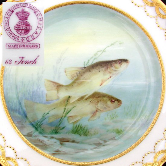 アンティーク・ミントンプレート・ペアセット（直径約23㎝）