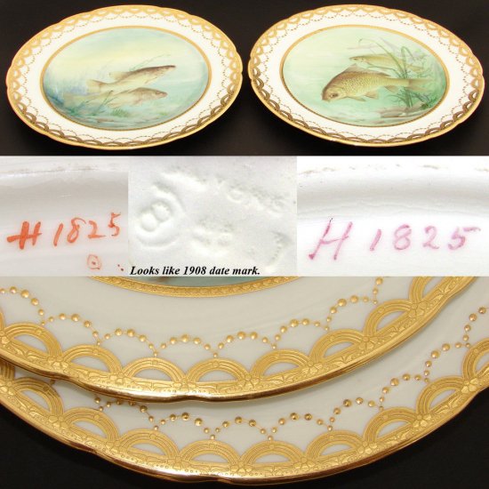 アンティーク・ミントンプレート・ペアセット（直径約23㎝）