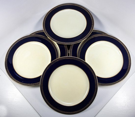 アンティーク・ミントン・サラダプレート8枚セット（1900年代初期、シアドア・ビー・スター）