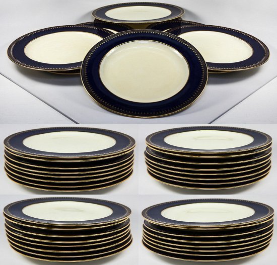 アンティーク・ミントン・サラダプレート8枚セット（1900年代初期、シアドア・ビー・スター）