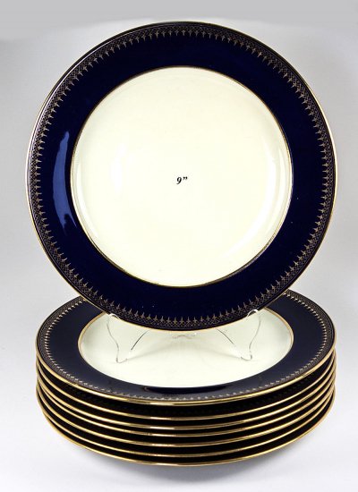 アンティーク・ミントン・サラダプレート8枚セット（1900年代初期、シアドア・ビー・スター）