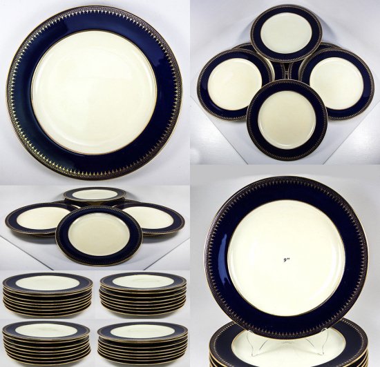 アンティーク・ミントン・サラダプレート8枚セット（1900年代初期、シアドア・ビー・スター）