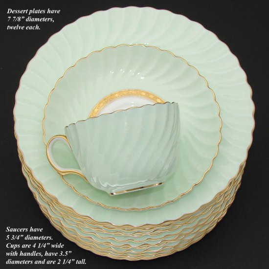 ヴィンテージ・ミントン・ティファニー・12セット・ティーカップ・デザートプレートセット