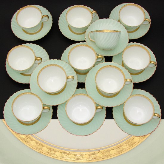 ヴィンテージ・ミントン・ティファニー・12セット・ティーカップ・デザートプレートセット