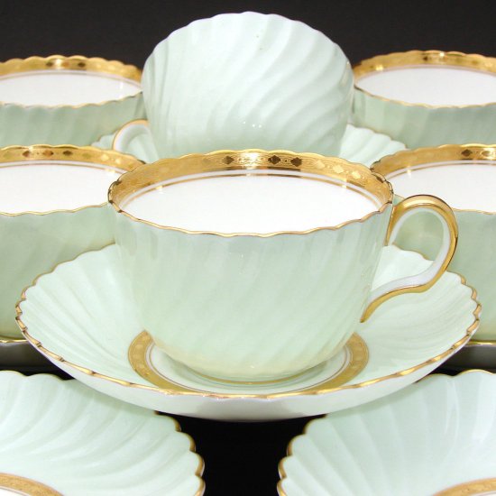 ヴィンテージ・ミントン・ティファニー・12セット・ティーカップ・デザートプレートセット