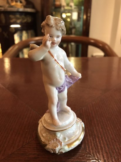 マイセン Meissen エンジェル シュワーベ作 おどける天使