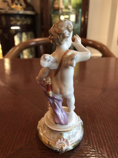 マイセン Meissen エンジェル シュワーベ作 おどける天使