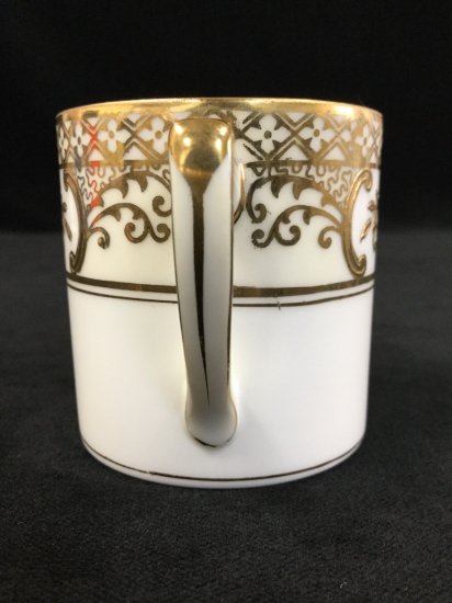 里帰り オールドノリタケ ゴールド フラワーバスケット カップ＆ソーサー