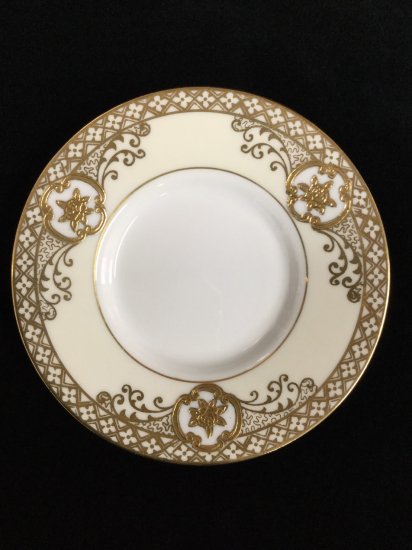 高品質 里帰り ノリタケ 金彩 プレート ケーキ皿 フラワーバスケット オールドノリタケ