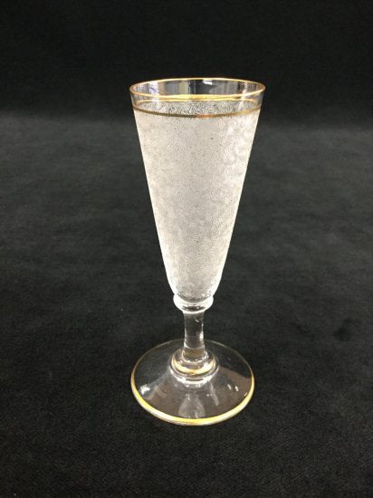 オールドバカラ baccarat 金彩 デカンタ＆グラス5個＆トレーセット
