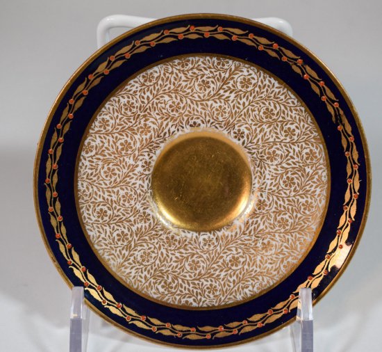 ロイヤルウースター 金彩小花柄 デミタスカップ＆ソーサー