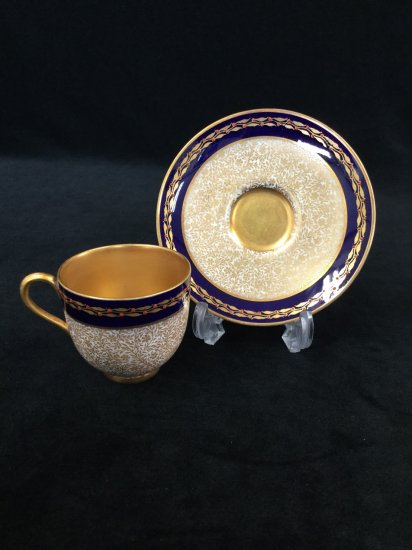 ロイヤルウースター 金彩小花柄 デミタスカップ＆ソーサー