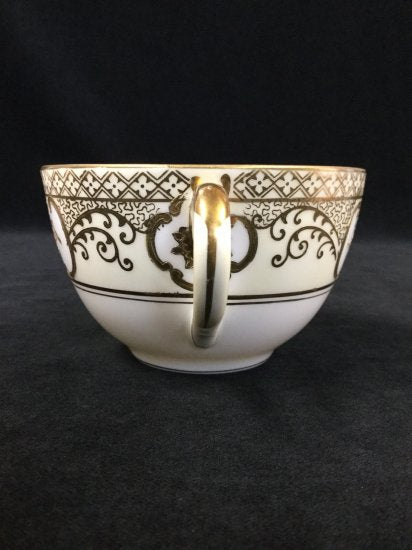 オールドノリタケ Noritake 花かご紋様 金彩 カップ＆ソーサー