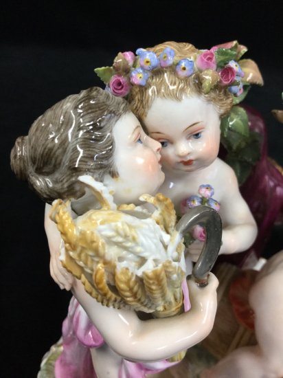 マイセン Meissen 「四季の寓意の天使達 」ケンドラー作