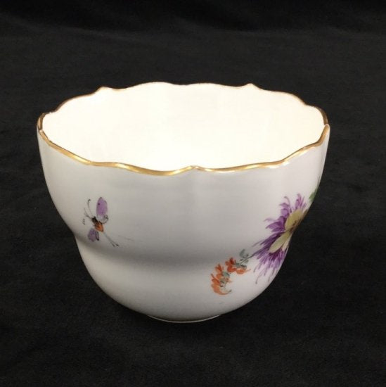 マイセン フラワーブーケ 昆虫 5つ花 カップ ソーサー 皿 3点 トリオ