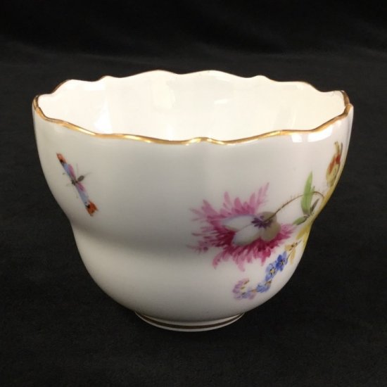 マイセン フラワーブーケ 昆虫 5つ花 カップ ソーサー 皿 ３点 トリオ 1級品 313A