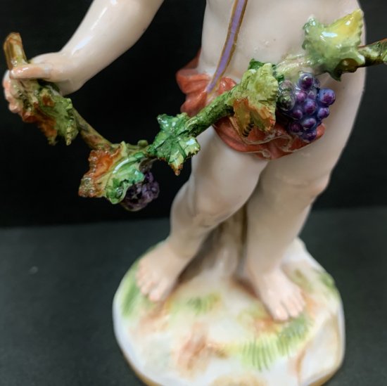 【蔵】マイセン フィギュリン 秋の寓意 四季 A69 ケンドラー造形 1級 本物保証 蔵マイセン フィギュリン 秋の寓意 四季 A69 ケンドラー造形 1級