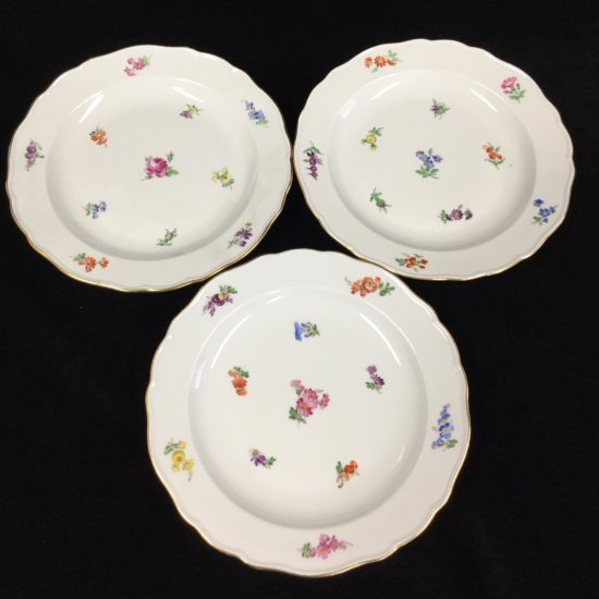 マイセン スキャタードフラワー 散らし小花 カップ ソーサー 皿３点 大皿1点 セット 1級品 282A