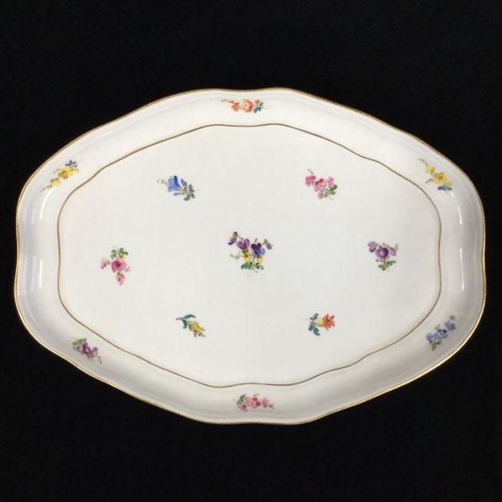 マイセン スキャタードフラワー 散らし小花 カップ ソーサー 皿３点 大皿1点 セット 1級品 282A