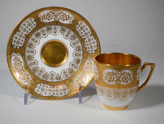 コールポート　金箔デミタスカップ&ソーサー