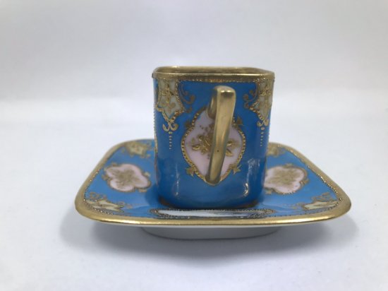 オールドノリタケ　湖水風景文様カップ＆ソーサー