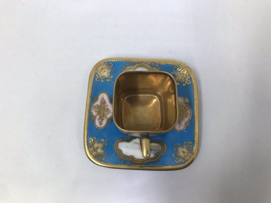 オールドノリタケ　湖水風景文様カップ＆ソーサー