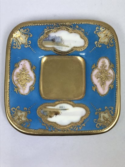 オールドノリタケ　湖水風景文様カップ＆ソーサー