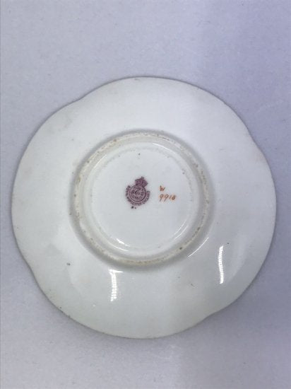 ロイヤルウースター　女性が描かれたカップ＆ソーサー sedgley作