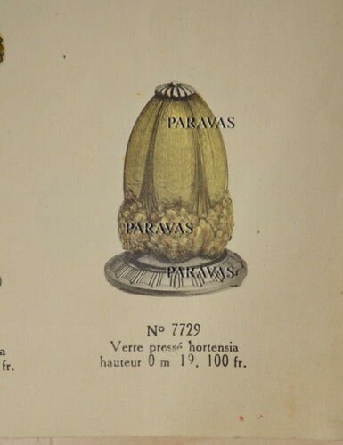 エティエヴァンソン&ミューラー兄弟  1925年頃  フランス  アール・デコ調紫陽花の花のパヒュームランプ