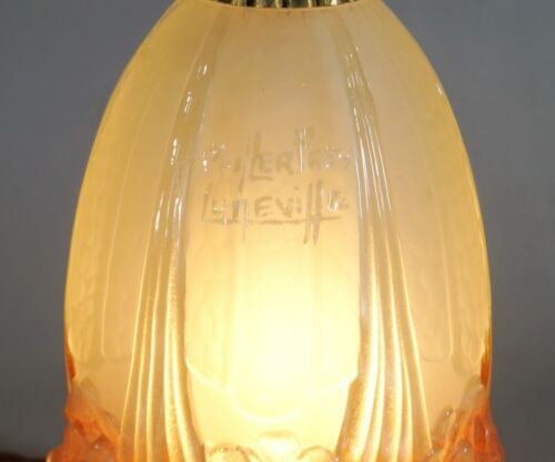 エティエヴァンソン&ミューラー兄弟  1925年頃  フランス  アール・デコ調紫陽花の花のパヒュームランプ