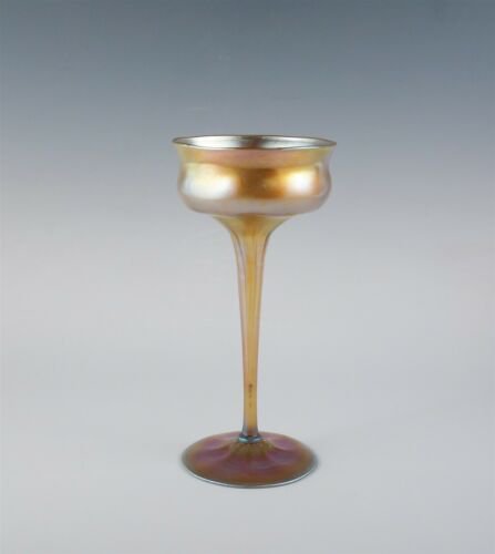 ルイス・カムフォート・ティファニー（Louis Comfort Tiffany）ファブリル・アートグラス　ワインゴルベット　アンティーク・20世紀初頭・R1483