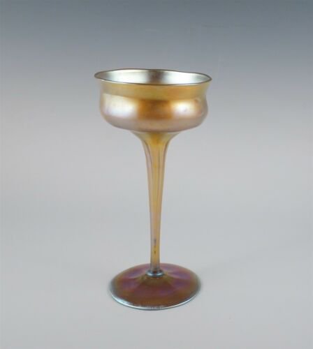 ルイス・カムフォート・ティファニー（Louis Comfort Tiffany）ファブリル・アートグラス　ワインゴルベット　アンティーク・20世紀初頭・R1483