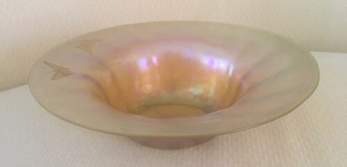 希少！バタフライ　ルイス・カムフォート・ティファニー（Louis Comfort Tiffany）ファブリル・グラス　ボール　1925年