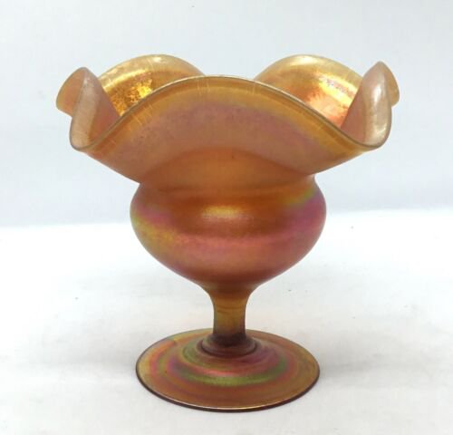ルイス・カムフォート・ティファニー（Louis Comfort Tiffany）ファブリル・グラス　玉虫 花瓶