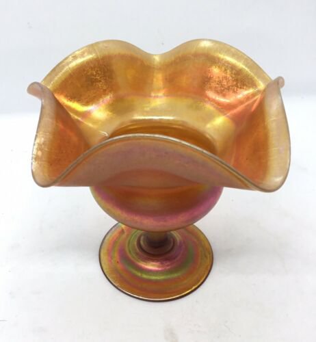 ルイス・カムフォート・ティファニー（Louis Comfort Tiffany）ファブリル・グラス　玉虫 花瓶