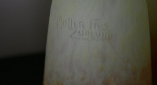 ミューラー兄弟　アールヌーボー ５燈シャンデリア