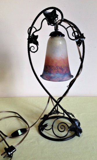 ミューラー兄弟　アールヌーボー　ランプ